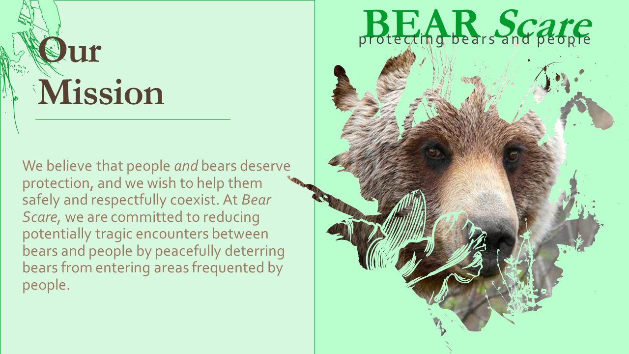 Bear Scare Program Promotional Postcard
